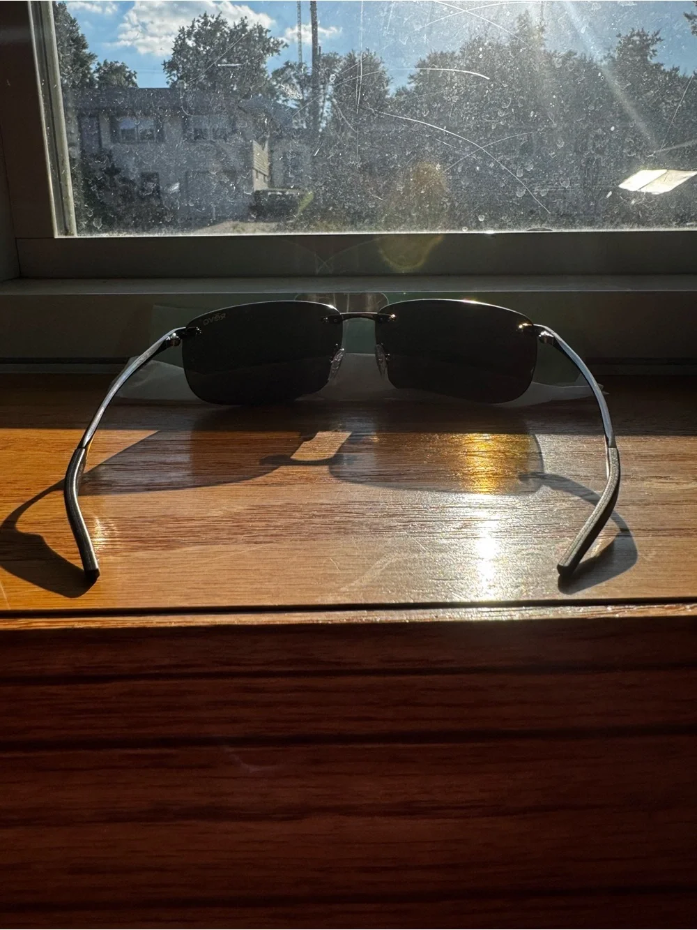 Revo Descend Z (RE1170-00-GN) Rimless Polarized Green Mirror, No Case, Like New